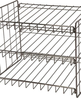 Kitchen Details 3 Tier Can Organizer | Canned Food Storage Rack | Kitchen Cabinet and Pantry Organization | Holds 36 Cans | Space Saving | Onyx